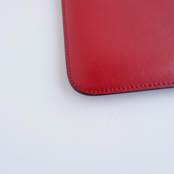 Authentic Preowned Givenchy Red Leather Clutch - Picture 4 of 13